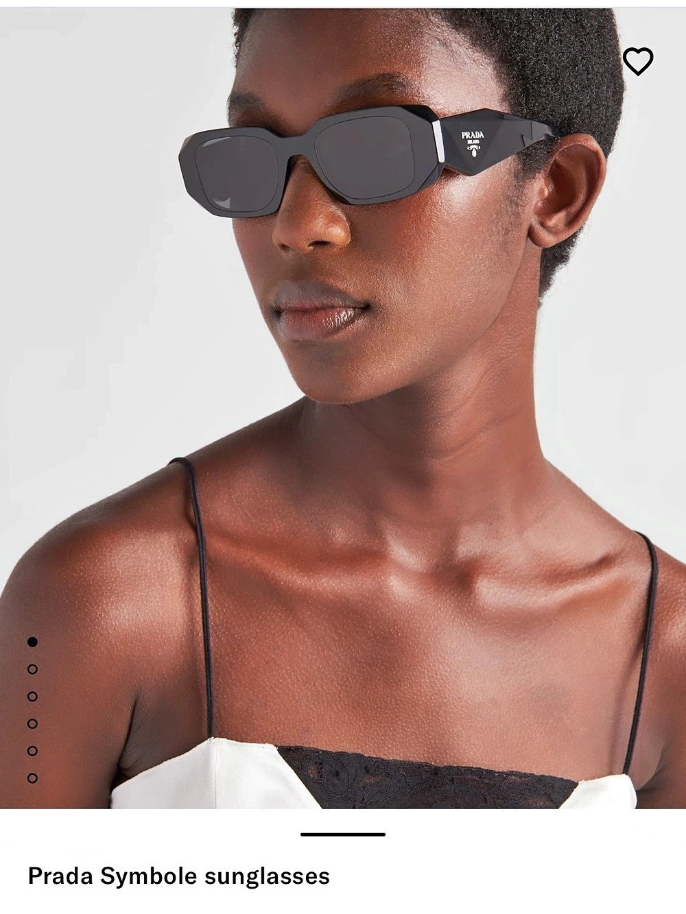 Prada Symbole Sunglasses Black Sunglasses
